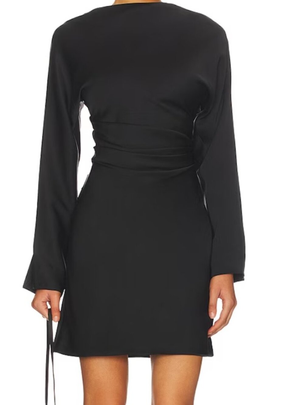 Jonathan Simkhai Harpor Long Sleeve mini dress in black size 6